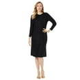 thumbnail image 1 of Jessica London Women's Plus Size Cable Sweater Dress, 1 of 5