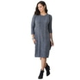 thumbnail image 1 of Jessica London Women's Plus Size Cable Sweater Dress, 1 of 5