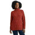 thumbnail image 1 of Jessica London Women's Plus Size Cable Turtleneck Sweater, 1 of 4