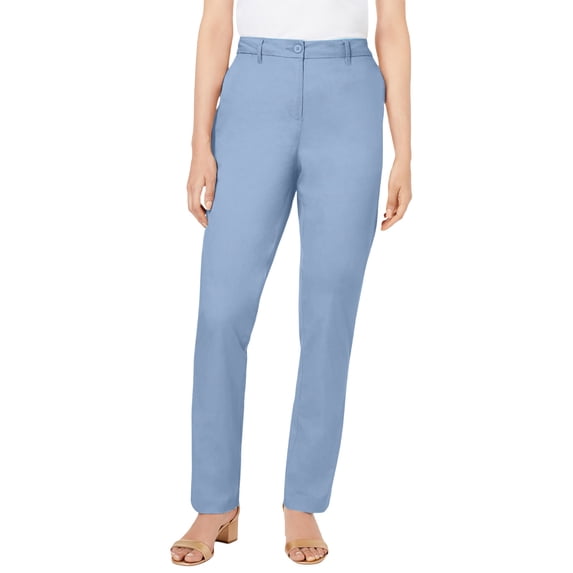 Jessica London Women's Plus Size Casual Stretch Straight Leg Chino Pants
