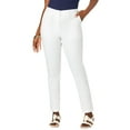 thumbnail image 1 of Jessica London Women's Plus Size Casual Stretch Straight Leg Chino Pants, 1 of 6