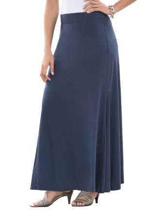 Jessica London Women's Plus Size Soft Ease Capri - 14/16, Blue