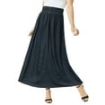 thumbnail image 1 of Jessica London Women's Plus Size Chambray Maxi Skirt, 1 of 4