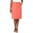 thumbnail image 1 of Jessica London Women's Plus Size Chino Skirt, 1 of 6