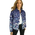 thumbnail image 1 of Jessica London Women's Plus Size Classic Cotton Button Down Denim Jean Jacket, 1 of 5