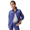 thumbnail image 1 of Jessica London Women's Plus Size Classic Cotton Button Down Denim Jean Jacket, 1 of 6