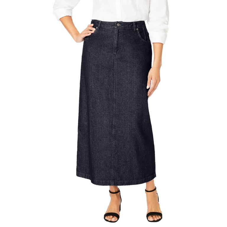 Pure Cotton Midi A-Line Skirt