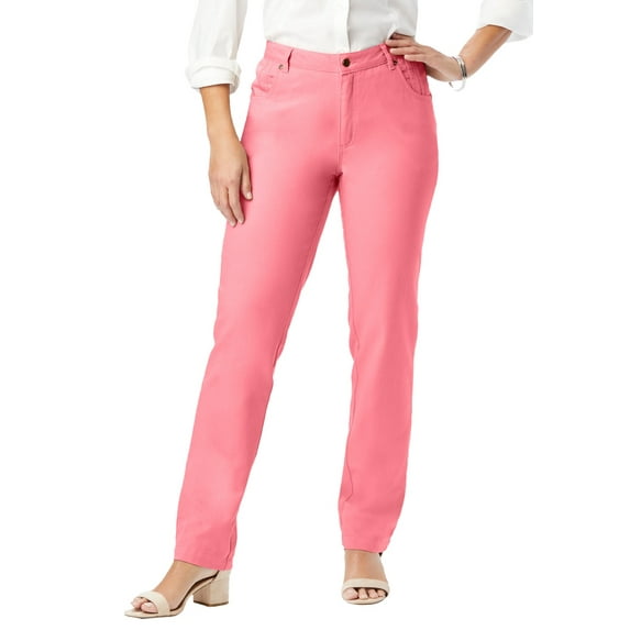 Jessica London Women's Plus Size Classic Cotton Denim Straight-Leg Jean
