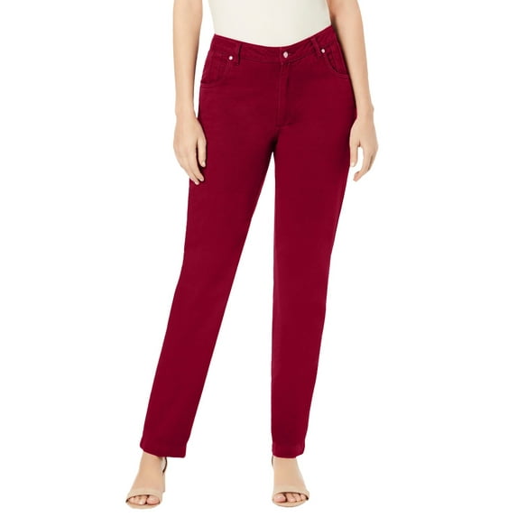 Jessica London Women's Plus Size Classic Cotton Denim Straight-Leg Jean