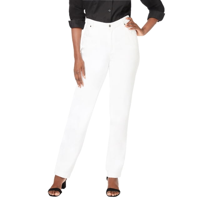 Jessica London Women's Plus Size Classic Denim Long Skirt – 100% Cotton, 5-Pocket, 34" Length
