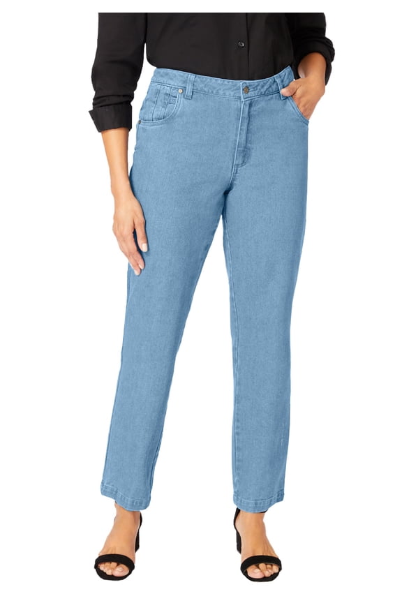 Women's Plus Size Classic Cotton Denim Straight-Leg Jean