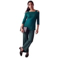 thumbnail image 1 of Jessica London Women's Plus Size Cold Shoulder Top, 1 of 4