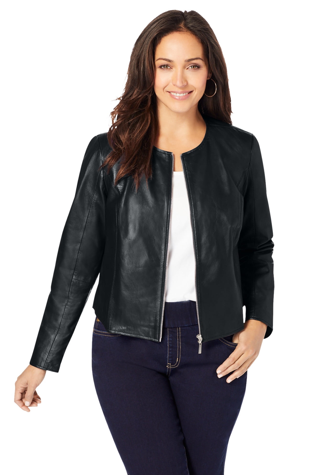 Real leather jacket size 20 top