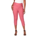 thumbnail image 1 of Jessica London Women's Plus Size Comfort Waist Stretch Denim Capris, 1 of 4