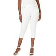 thumbnail image 1 of Jessica London Women's Plus Size Comfort Waist Stretch Denim Capris, 1 of 5