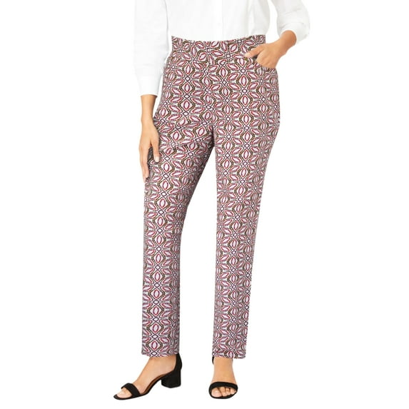 Jessica London Women's Plus Size Comfort Waist Stretch Denim Straight Leg Jean