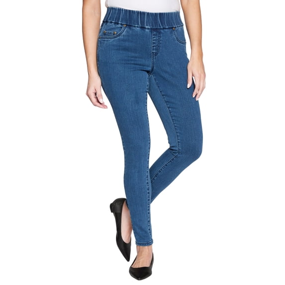 Jessica London Women's Plus Size Comfort Waist Stretch Denim Straight-Leg Jean