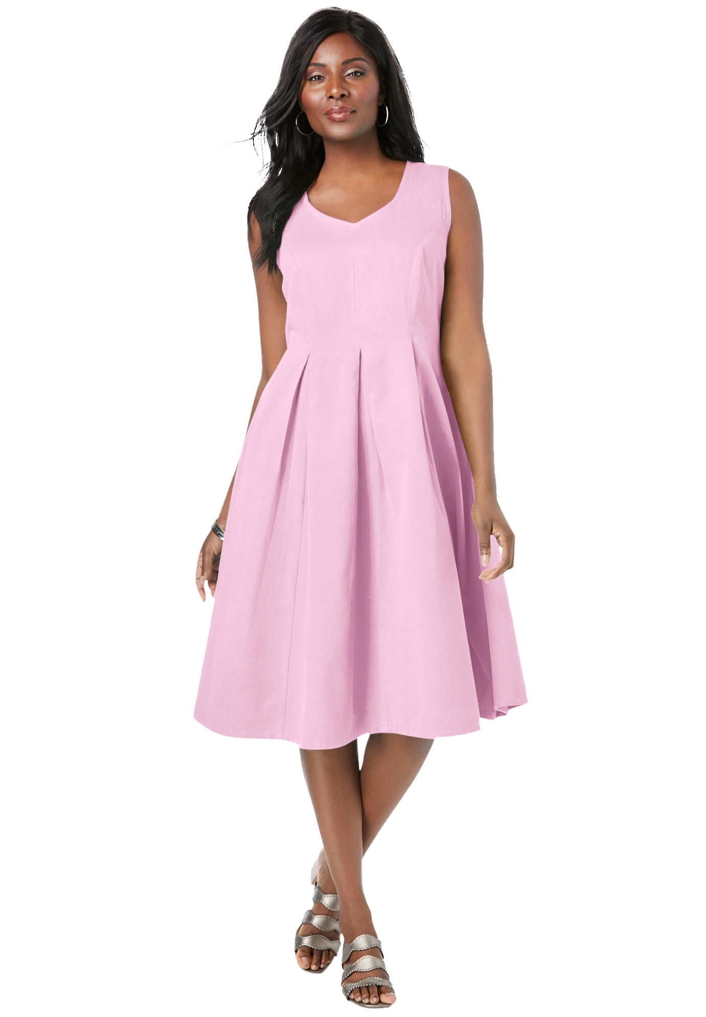 Jessica London Women's Plus Size Cotton Denim Dress - Walmart.com
