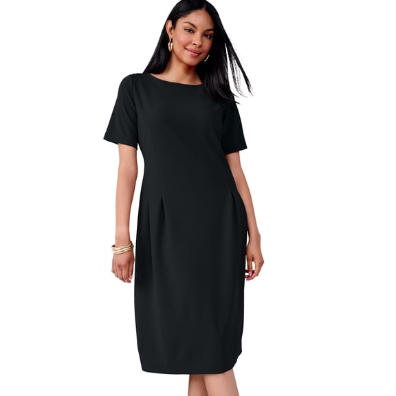 Jessica London Women's Plus Size Crepe Fit And Flare Dress