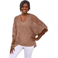 thumbnail image 1 of Jessica London Women's Plus Size Crochet Cardigan, 1 of 6