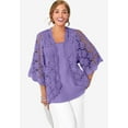 thumbnail image 1 of Jessica London Women's Plus Size Crochet Cardigan, 1 of 3