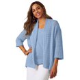 thumbnail image 1 of Jessica London Women's Plus Size Crochet Cardigan, 1 of 1