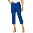 thumbnail image 1 of Jessica London Women's Plus Size Curved Hem Crop Stretch Jeans Capri Pants, 1 of 3