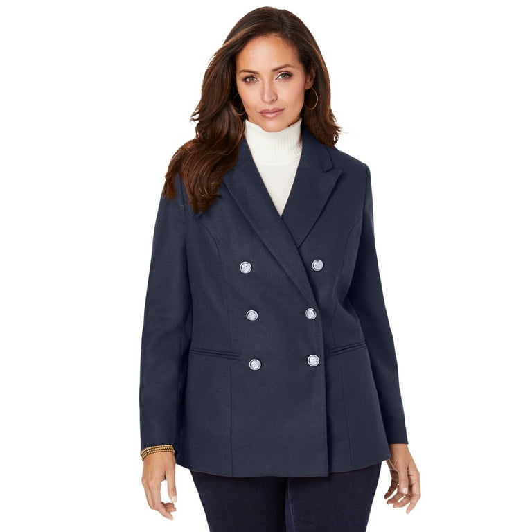 Plus size store wool blazers