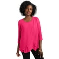 thumbnail image 1 of Jessica London Women's Plus Size Double Layer Tunic, 1 of 3