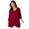 thumbnail image 1 of Jessica London Women's Plus Size Double Layer Tunic, 1 of 6