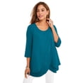 thumbnail image 1 of Jessica London Women's Plus Size Double Layer Tunic, 1 of 3