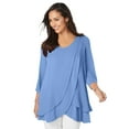thumbnail image 1 of Jessica London Women's Plus Size Double-Layer High-Low Tunic, 1 of 5