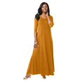 thumbnail image 1 of Jessica London Women's Plus Size Double-V Maxi Dress, 1 of 3