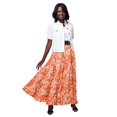 thumbnail image 1 of Jessica London Women's Plus Size Elastic Waist Cotton Flowing Maxi Crinkled Skirt, 1 of 2