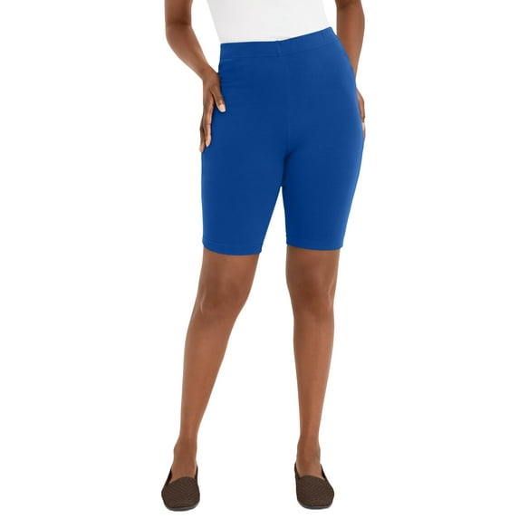 Jessica London Women's Plus Size Everyday Stretch Cotton Bike Short