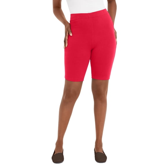 Jessica London Women's Plus Size Everyday Stretch Cotton Bike Short