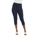 thumbnail image 1 of Jessica London Women's Plus Size Everyday Stretch Cotton Capri Legging, 1 of 5
