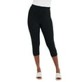 thumbnail image 1 of Jessica London Women's Plus Size Everyday Stretch Cotton Capri Legging, 1 of 5