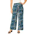 thumbnail image 1 of Jessica London Women's Plus Size Everyday Stretch Knit Wide Leg Pant, 1 of 3
