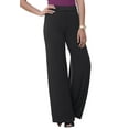 thumbnail image 1 of Jessica London Women's Plus Size Everyday Stretch Knit Wide Leg Pant, 1 of 3