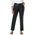 thumbnail image 1 of Jessica London Women's Plus Size Faux Leather Pant, 1 of 4