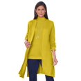 thumbnail image 1 of Jessica London Women's Plus Size Fine Gauge Cardigan Long Open Front Sweater, 1 of 3