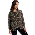 thumbnail image 1 of Jessica London Women's Plus Size Fine Gauge Button-Front Cardigan, 1 of 3
