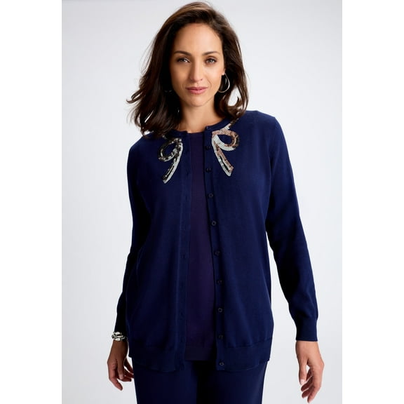 Jessica London Women's Plus Size Fine Gauge Cardigan