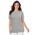 thumbnail image 1 of Jessica London Women's Plus Size Fine Gauge Crewneck Shell, 1 of 5