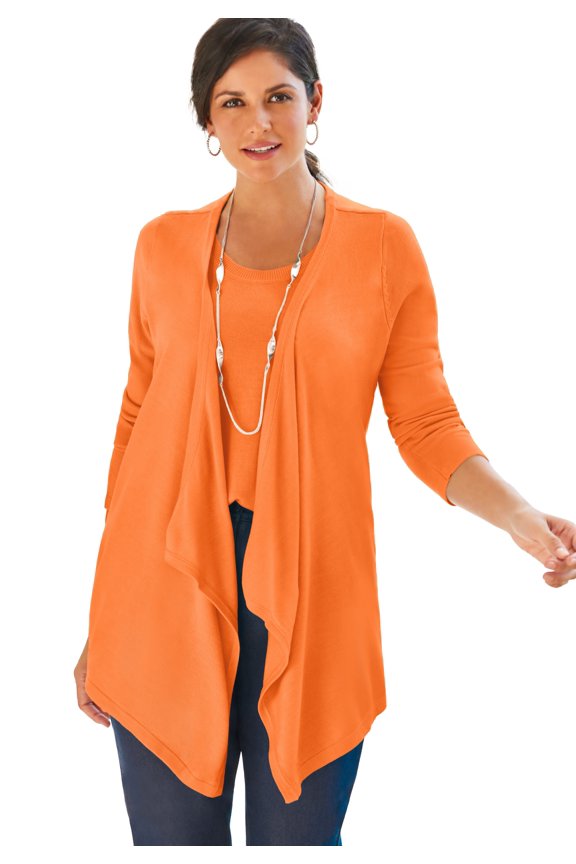Women's Plus Size Flyaway Cardigan