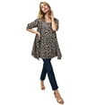thumbnail image 1 of Jessica London Women's Plus Size Georgette Button Front Tunic, 1 of 4