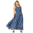 thumbnail image 1 of Jessica London Women's Plus Size Georgette Flyaway Maxi Dress, 1 of 5