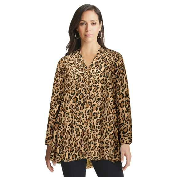 Jessica London Women's Plus Size Georgette High Low Tunic
