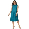 thumbnail image 1 of Jessica London Women's Plus Size Georgette Mock Neck Dress, 1 of 3
